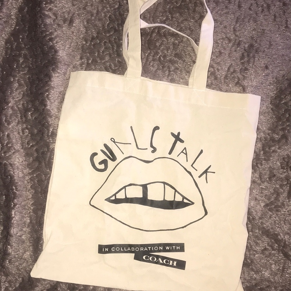 Girls talk Coach collaboration tote